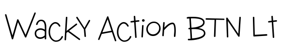 Wacky Action BTN Lt Font Image