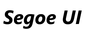Segoe UI Font Image