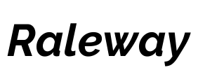 Raleway Font Image
