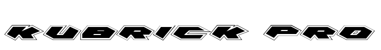 Kubrick Pro Font Image