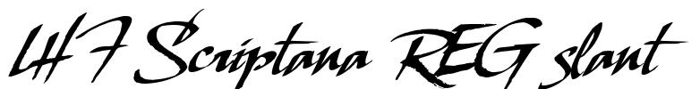 LHF Scriptana REG slant Font Image