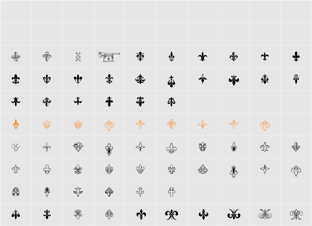 TheFrench Character Map