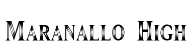 Maranallo High Font Image
