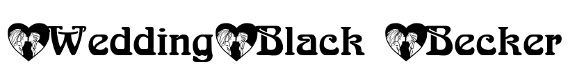 WeddingBlack Becker Font Image