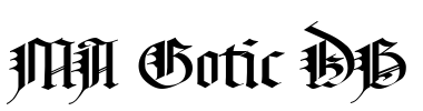 MA Gotic DB Font Image
