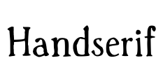 Handserif Font Image