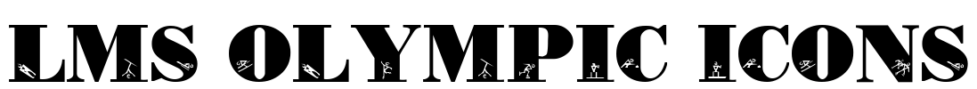LMS Olympic Icons Font Image