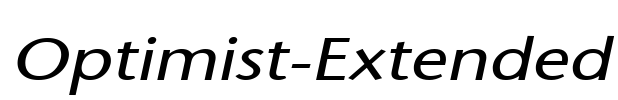 Optimist-Extended Font Image