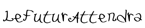 LeFuturAttendra Font Image
