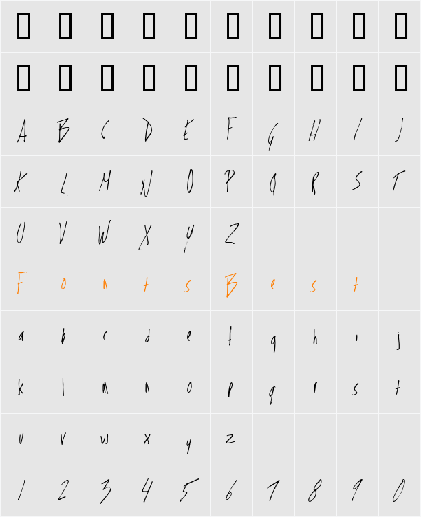 Gecko Character Map