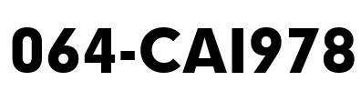 064-CAI978 Font Image