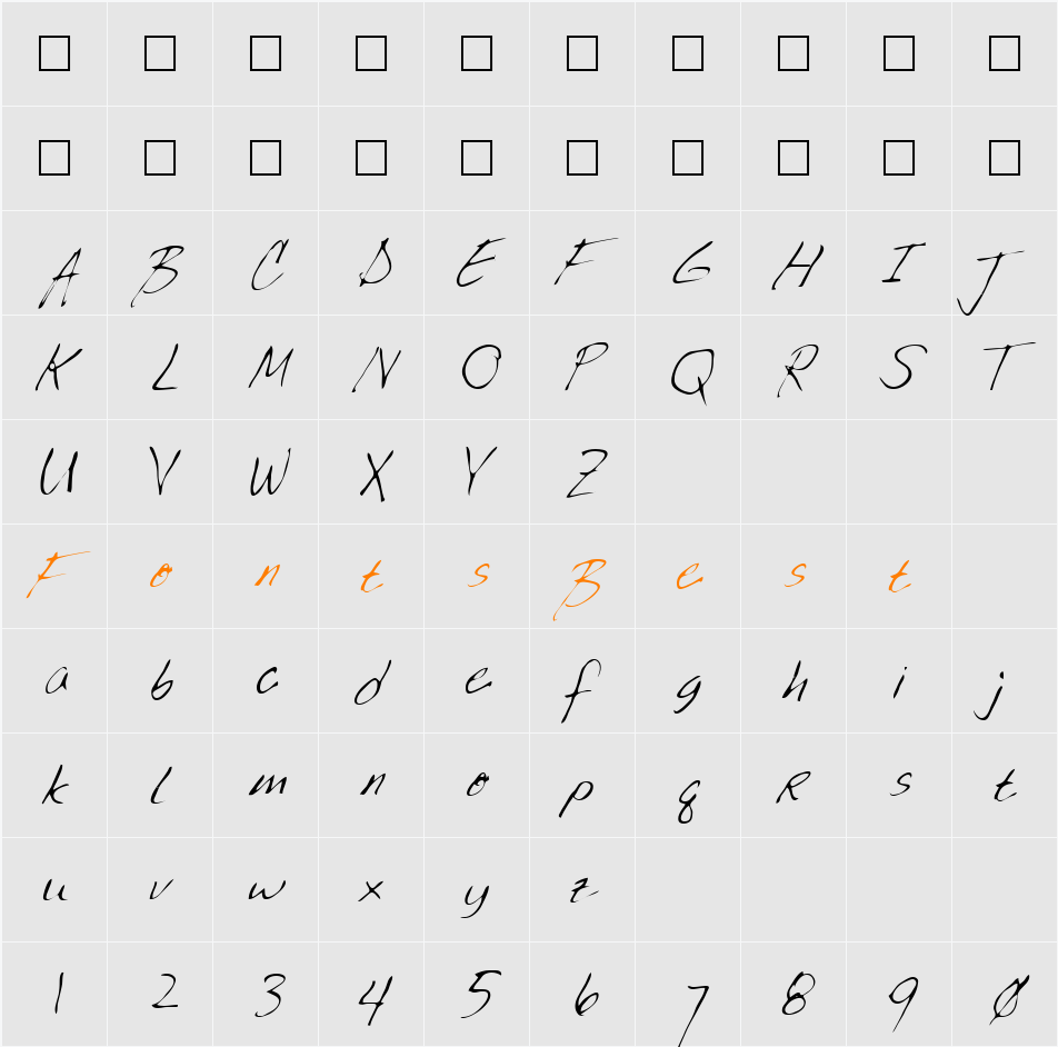 Lookout Character Map