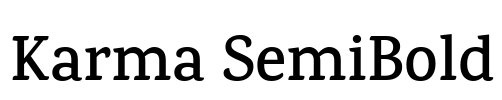 Karma SemiBold Font Image