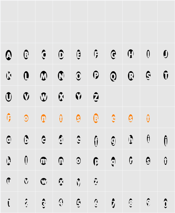 TheLogovals Character Map