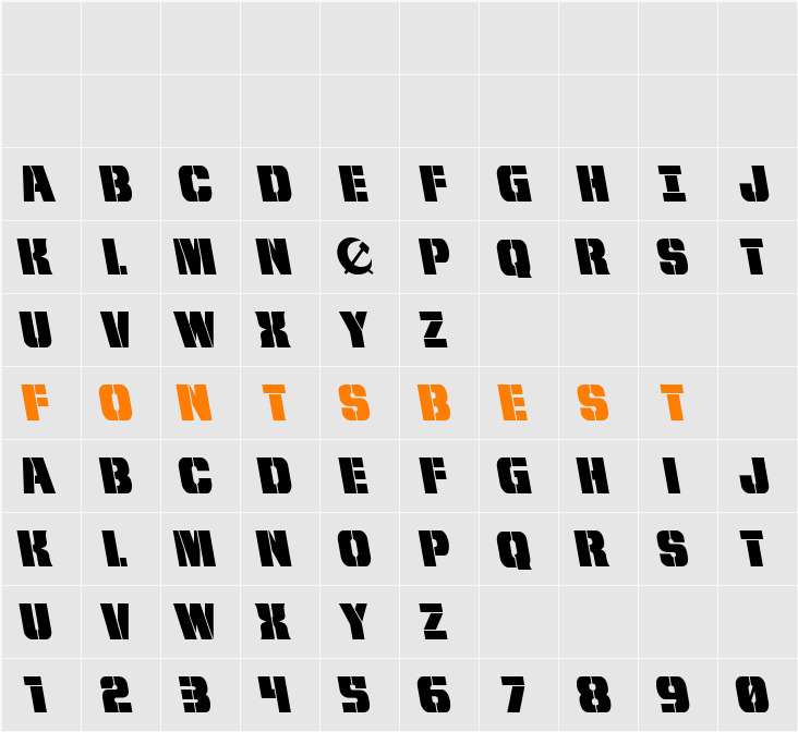 From BOND With Love Leftalic Character Map