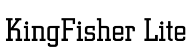 KingFisher Lite Font Image