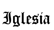 Iglesia Font Image