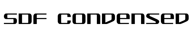 SDF Condensed Font Image