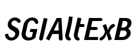 SGIAltExB Font Image