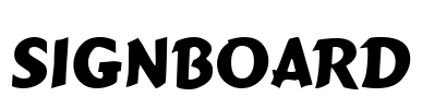 Signboard Font Image