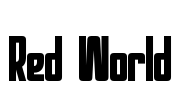 Red World Font Image
