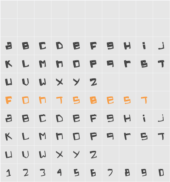 electric feel Character Map