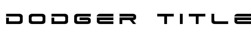 Dodger Title Font Image