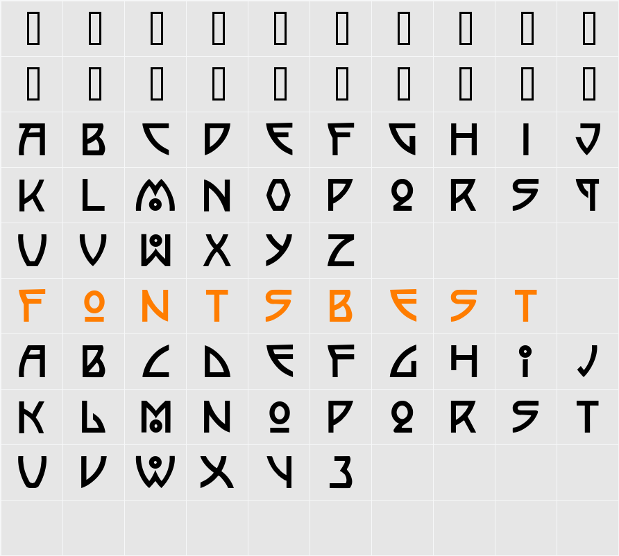 Semiramis Character Map