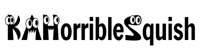 KAHorribleSquish Font Image