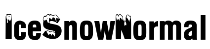 IceSnowNormal Font Image
