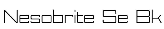 Nesobrite Se Bk Font Image
