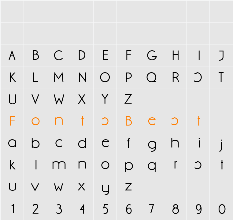 Diana Sans Character Map