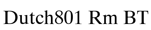 Dutch801 Rm BT