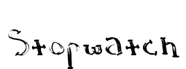 Stopwatch Font Image