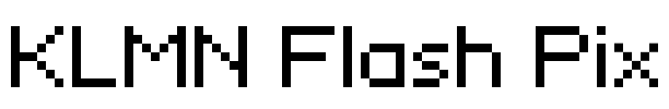 KLMN Flash Pix Font Image