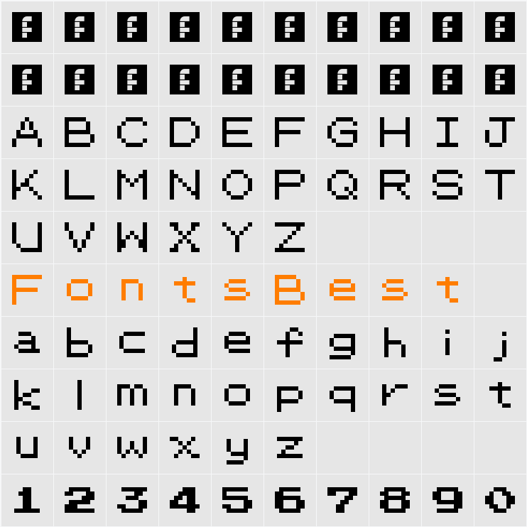 PKMN RBYGSC Character Map