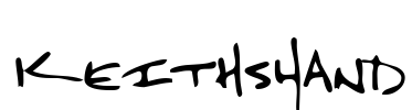KeithsHand Font Image