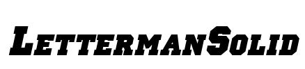 LettermanSolid Font Image