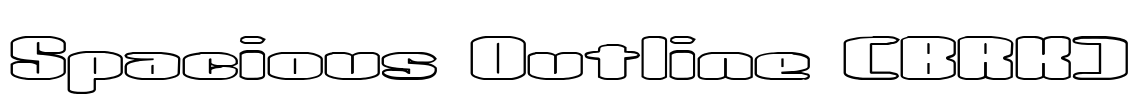 Spacious Outline (BRK) Font Image