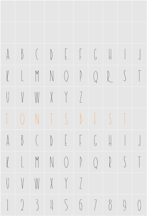 The Ramble Character Map