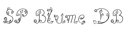 SP Blume DB Font Image