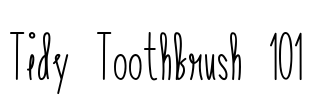 Tidy Toothbrush 101