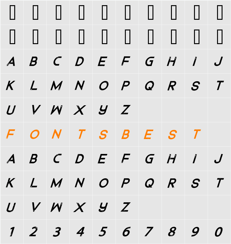 Dedecus Putro Character Map