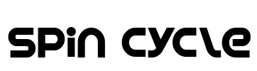 Spin Cycle Font Image