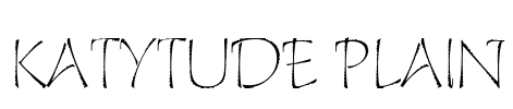 Katytude Plain Font Image