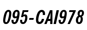 095-CAI978 Font Image