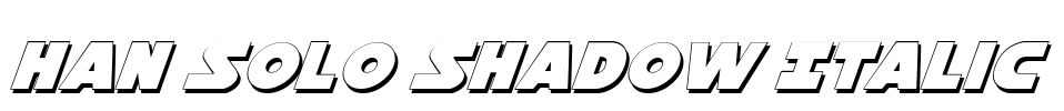 Han Solo Shadow Italic