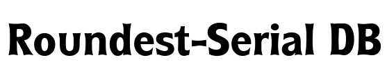 Roundest-Serial DB Font Image