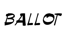ballot Font Image