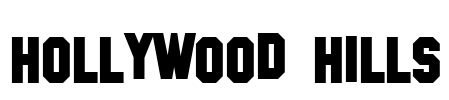 Hollywood Hills Font Image